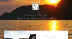 Desktop Screenshot of pousadanayane.com.br