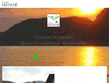Tablet Screenshot of pousadanayane.com.br
